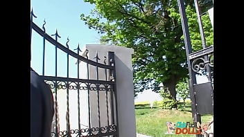 Preview 1 of Xxx Video Incest 3d - Old pervert Pavel Terrier seduces and fucks young lady Eli outdoors by a cemetery