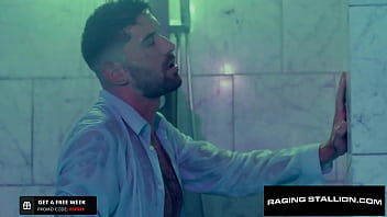 Preview 2 of Hot Porn Move - RagingStallion - Tattooed Hunk Gives His Girthy 8 Incher To Roman Todd