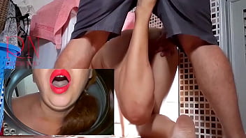 Preview 4 of Hd Xxxxxz Com - ENF Domination in laundry. Housewife fucked in the washing machine. MIX PART 2