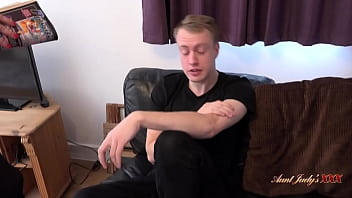 Preview 1 of Mom Son Squiry - AuntJudysXXX - 45yo Big Tit Step-Auntie Janey catches her Step-Nephew masturbating