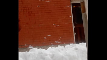 Preview 2 of Veronica Bottoms Bbw Anal - Jumping in the snow
