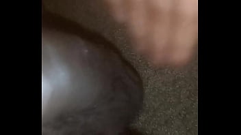 Preview 2 of Kimberly Get - La Nefertiti Perkins Slutty horny transexual teen watch her rub her balls and play with her big uncut cock