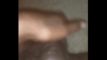 Preview 1 of Kimberly Get - La Nefertiti Perkins Slutty horny transexual teen watch her rub her balls and play with her big uncut cock