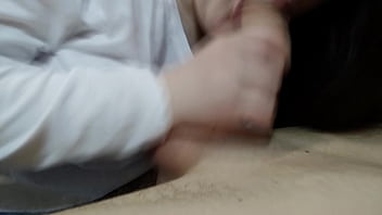 Preview 3 of Dog Parin Sex Vidio - Girl sucks my dick at a friend&#039_s house until he sees us