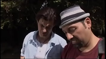 Preview 1 of Supportive Cei - During a match,  two horny dudes fuck a gorgeous brunette with huge dildos in all holes on the golf course