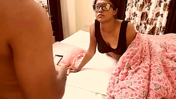 Preview 1 of Satin Titjob - Step Brother Fucked Stepsister - Hottest Indian Couple Sex in Clear Hindi Audio