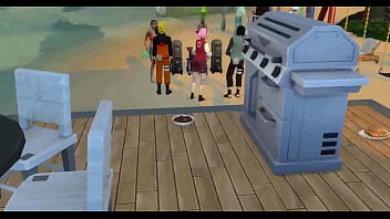 Preview 1 of Rachean Videos - Naruto Hentai Episodio 43 Hinata Hyuga Follada en la playa por el maestro Naruto esposo Cornudo Netorare le dan por el culo a su amada esposa
