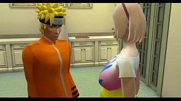 Preview 1 of Dominant Teen Facesitting - Naruto Hentai Episodio 49 naruto fue hablar con sakura ala cocina le pide consejos de como folla ella le dice que se la folle a ella como a hinata