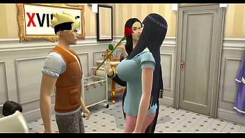 Preview 1 of Nude For Job Interview - Naruto Hentai Episodio 18 Madrina Pervertida Naruto y su madrina hinata e stra hanabi queda atrapados en el ba&ntilde_o terminan montandose un trio con su madrina y stra
