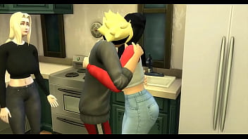 Preview 1 of Young Pakistani Giraal - Naruto Hentai Episodio 14 Casa Pervertida Boruto y sarada hablando con tsunade para ver si quiere hacer con ellos un trio ala final sale todo mejor mucha leche dentro de ellas