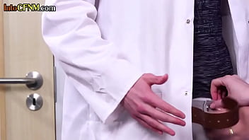 Preview 2 of Famme Avec Son Fis - Busty uniformed nurses sucking doctor in the hospital