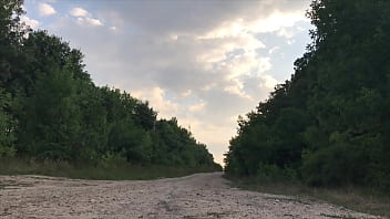 Preview 4 of Shay Fox Anal Mom - Teenager jerking off on a dusty road