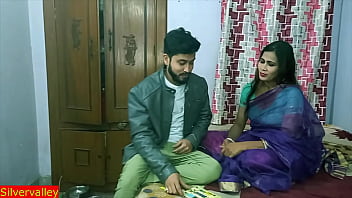 Preview 1 of Busty Mom Boy Com - 18yrs Indian student having sex with Biology madam! Indian web series sex with clear hindi audio