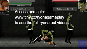Preview 4 of Japan Un Zen - Aya has sex with aliens men in The hou of the blade hentai game new gameplay