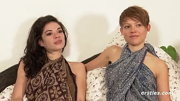 Preview 3 of Real Mom N Real Son - Josefine Rubs Tabea&#039_s Pierced Clit