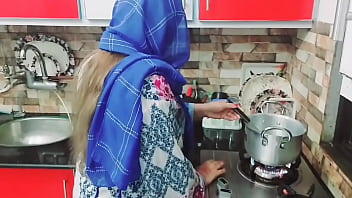 Preview 1 of Asian Teen Girls Fuck By Dad - Desi Indian Maid Fucked In Kitchen