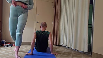 Preview 1 of Armenian Gaypotn - Private Yoga Instructors Are The Best! Downward Dog Blowjob &amp_ Knee To Ear Pussy Eating!