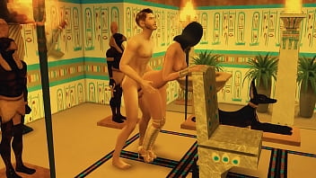Preview 4 of San Xxx Fuck - Sims 4. Tomb Raider Parody. Part 4 - Anthony and Cleopatra