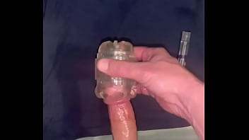 Preview 3 of Big Angle - Solo Male edging and cumming with a fleshlight quickshot