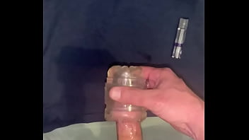 Preview 4 of Big Angle - Solo Male edging and cumming with a fleshlight quickshot