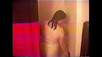 Preview 2 of Shemeal Xxx Co - Lynnette showers in a white tee shirt showing off her big wet tits