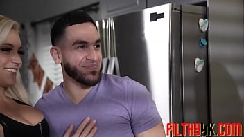 Preview 1 of Cum Crazy Busy - Armani Black Goes All Out For Her Stepson