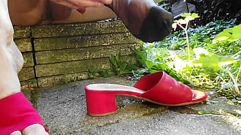 Preview 4 of Natasha Mil - sissy pissing outdoor