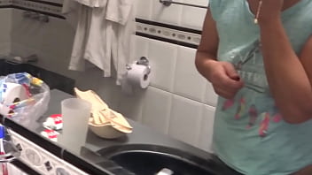 Preview 1 of Mz Sucalot - My 58-year-old Latin Wife is exhibited in front of her son&#039_s best friend,  she masturbates,  great cumshot in tits