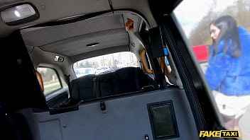 Preview 1 of Leah Gotti Cry - Fake Taxi French Escort gives the taxi driver a free fuck and left with a creampie