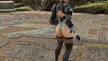 Preview 2 of Xxx B F G B Rood Video - Cassandra appreciation poses 2B costume - Soul Calibur 6