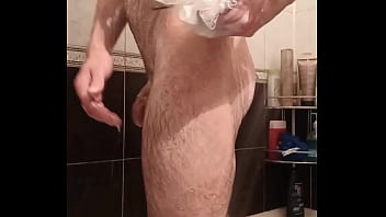 Preview 3 of Twinkjob Foursum Video - Hairy guy touching herself
