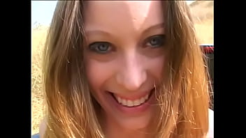 Preview 1 of Alicante 2016 - Gorgeous blonde with big round melons fucks hard with an excited stallion in the car and gets drenched in cum