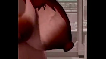 Preview 4 of Auntm Sex - 3D HQ Big Tits POV Helen Breast Expansion lactation w/ Sound added