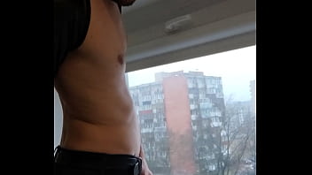 Preview 4 of Gym Bal - Sexy play by the window