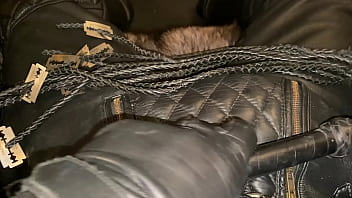 Preview 3 of Tit Beating Asian - Multi-tailed razor whip