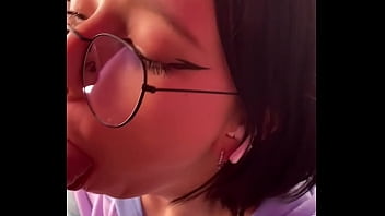 Preview 2 of Pappone Eroprofile - Nerd Girl In Glasses Suck My Dick After Classes