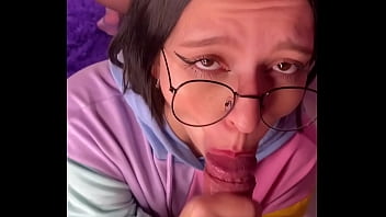 Preview 4 of Pappone Eroprofile - Nerd Girl In Glasses Suck My Dick After Classes