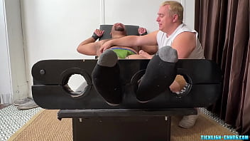 Preview 1 of Koreans Movie - Black Sub Devon Laughs Hard As Chubby Daddy Matt Tickles Him
