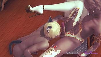 Preview 2 of Mom Switch - Yaoi Femboy - Erik likes to be licked before fucking him - Sissy Crossdresser Anime Manga Japanese Asian Game Porn Gay
