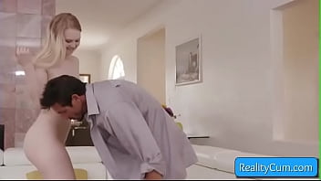 Preview 3 of Yoga Doggystyle - Sexy blonde teen slut Lily Adams getting her pussy licked deep and fucked hard by huge white cock