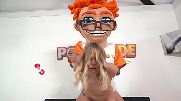 Preview 4 of Gwapong Gwapito Scandals - Blonde girl Coco Lovecock plays with a dildo before taking a real throbbing cock