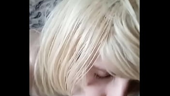 Preview 1 of Aunty Sexy And Mom - Slim Trans Sweetly Gives A Blowjob