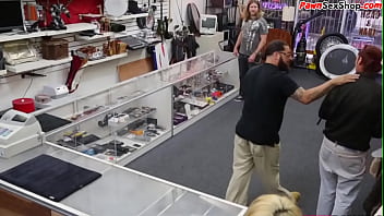 Preview 2 of Sexxxxxx Pk - Pawnshop amateur sucking manager cock before fucking