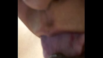 Preview 2 of Oiled Up Black Mom - HoneyBaker sucks her own nipple