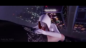 Preview 2 of Heavy Rubber Breath Torture - Spiderman (spidergwen) Gwen Stacy Aranhaverso