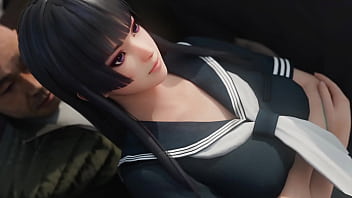 Preview 1 of Black Latex Playbou - Nyotengu in train