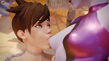 Preview 1 of Sanileon Xxx Photo - Tracer y widowmaker comparten