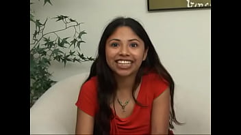 Preview 1 of Dog Hands - Long-haired sexy brunette fucks a muscular stallion on a white leather chair in a dog pose and gives a blowjob