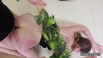 Preview 2 of Rookie - Sexy nympho was taken in butt hole asylum for harsh therapy
