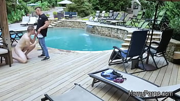Preview 3 of Vidio Bokeb Barat Perawan - Pool security barebacks sexy trespasser